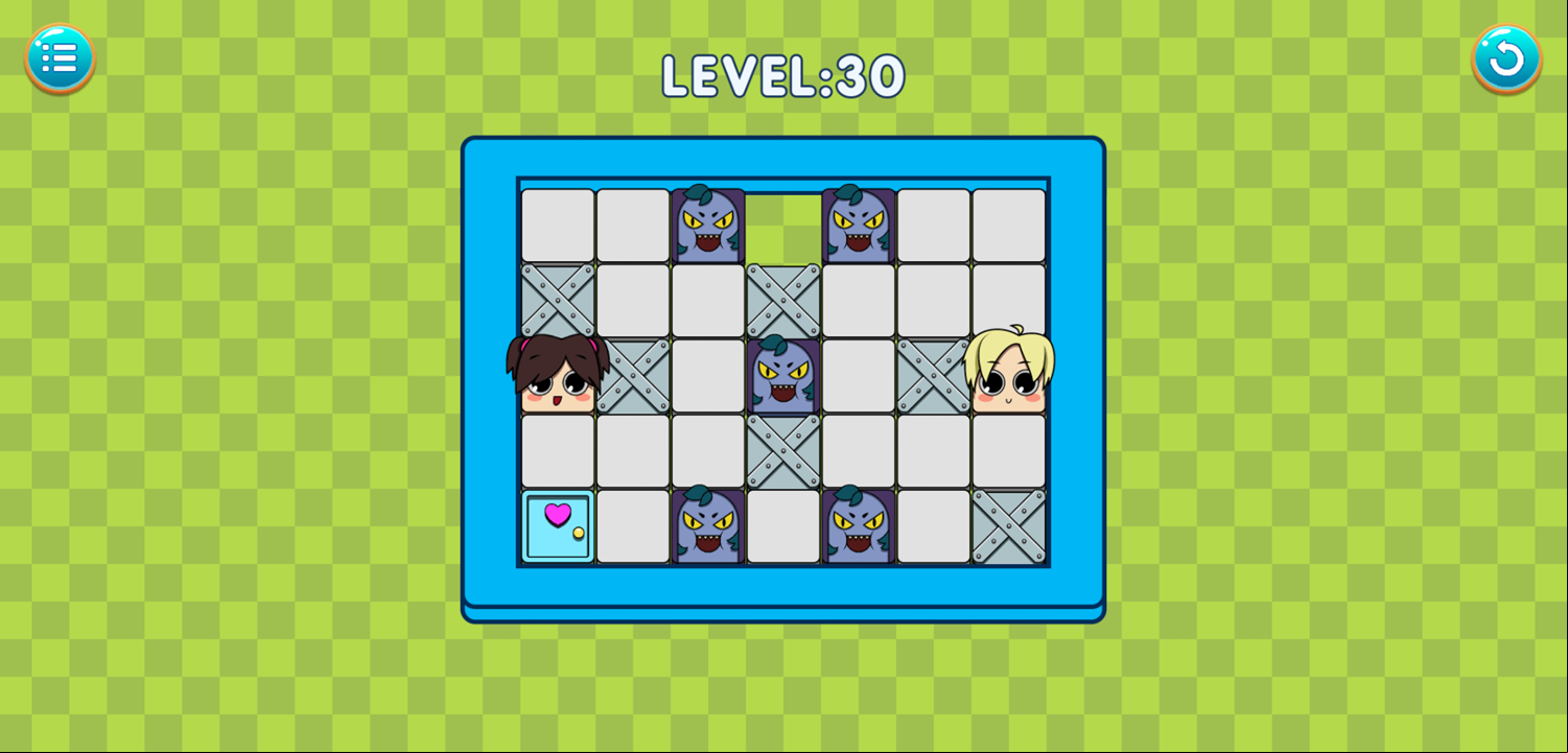 Kiss Me Puzzle Game Final Level Screenshot.