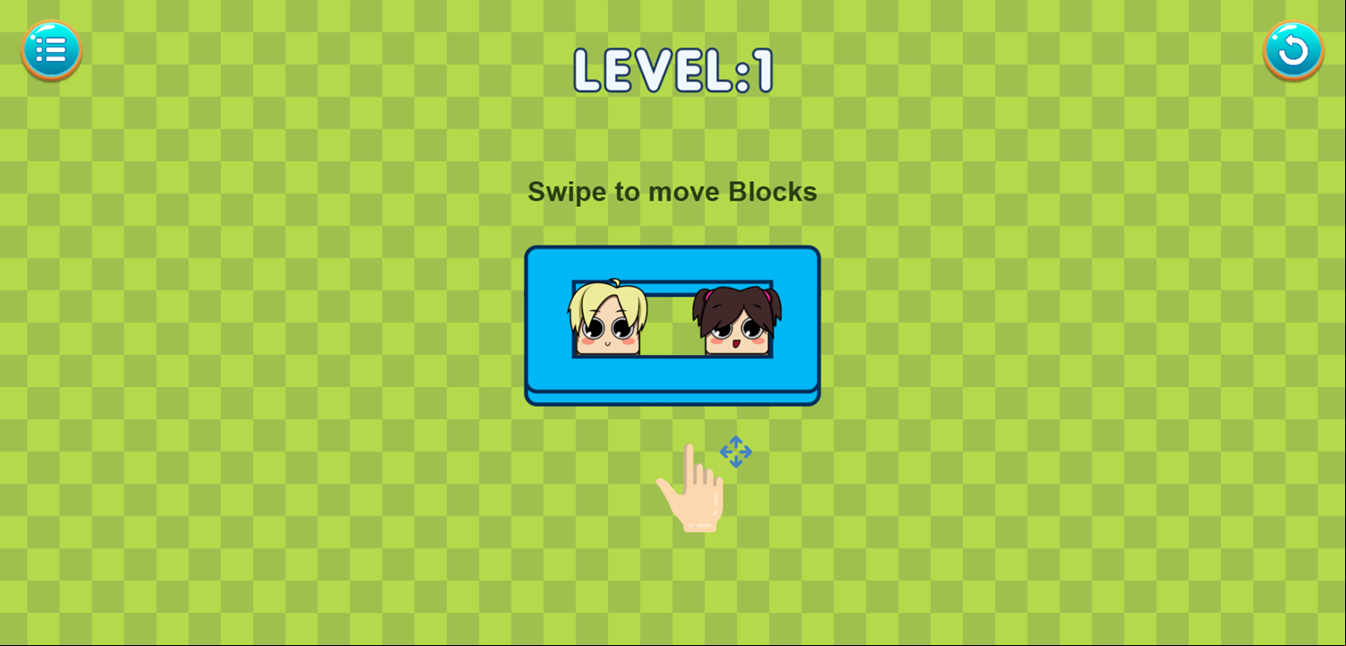 Kiss Me Puzzle Game How to Play Screen Screenshot.
