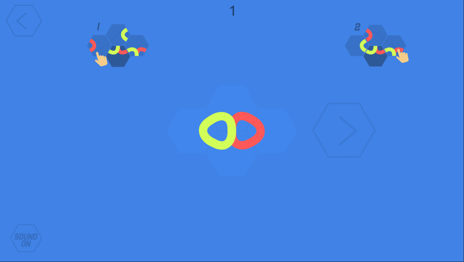 Knot Logic Game Level Complete Screenshot.