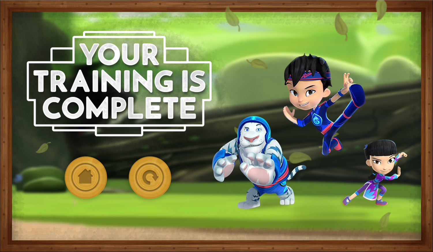 Kody Kapow Kapower Through Game Training Complete Screen Screenshot.