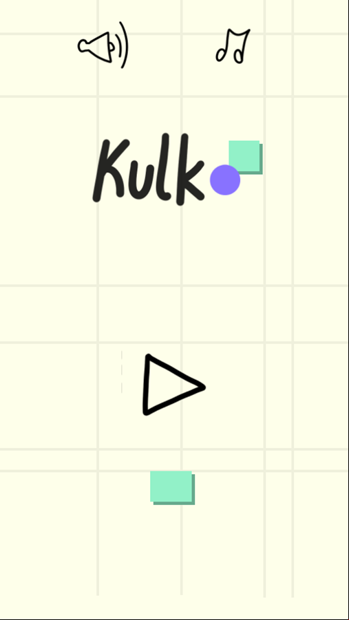 Kulko Game Welcome Screen Screenshot.
