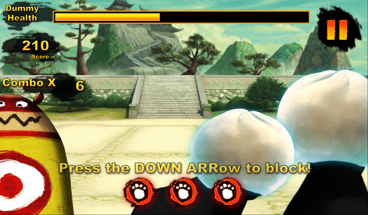 Kung Fu Panda Paw'Some Panda Game Learn To Block Screenshot.