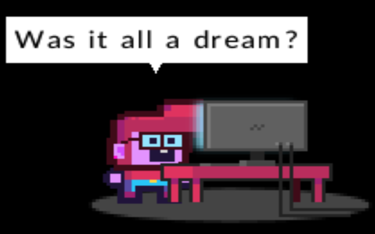 Leap the Synth Game Was it all a Dream Screenshot.