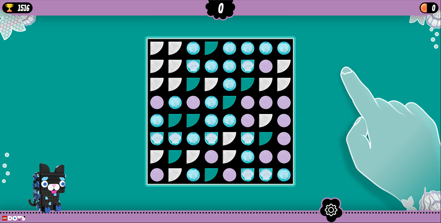 LEGO Funky Dots Game Mermaid Level Screenshot.
