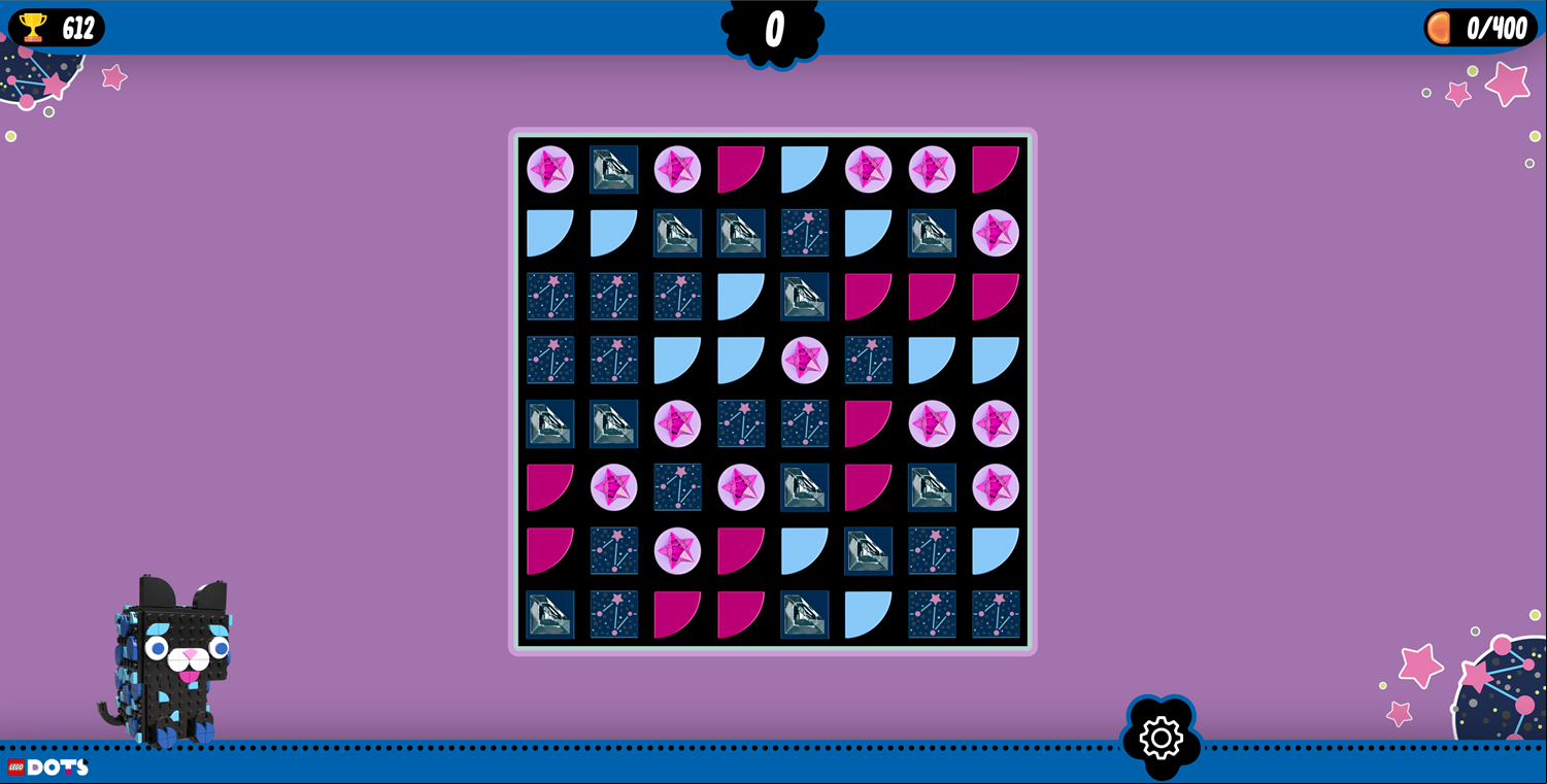 LEGO Funky Dots Game Starlight Level Screenshot.