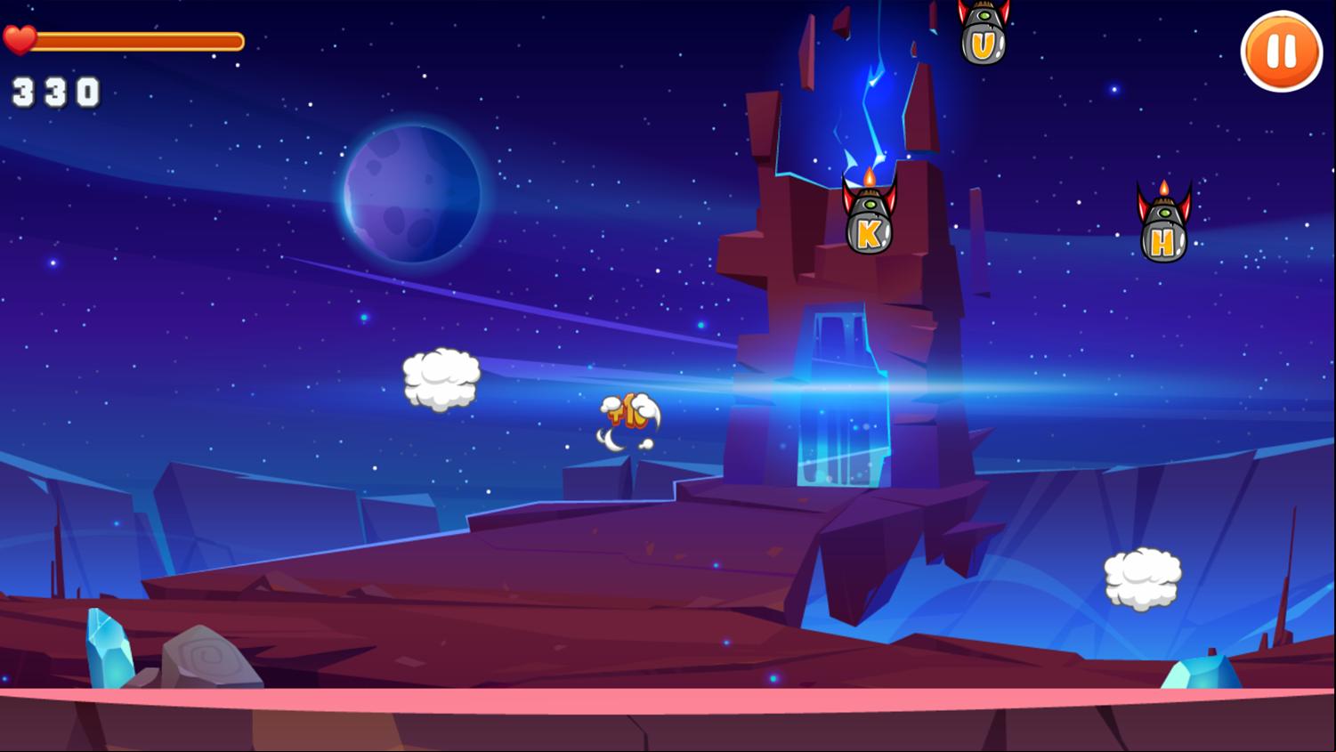 Letters Dash Game Play Screenshot.