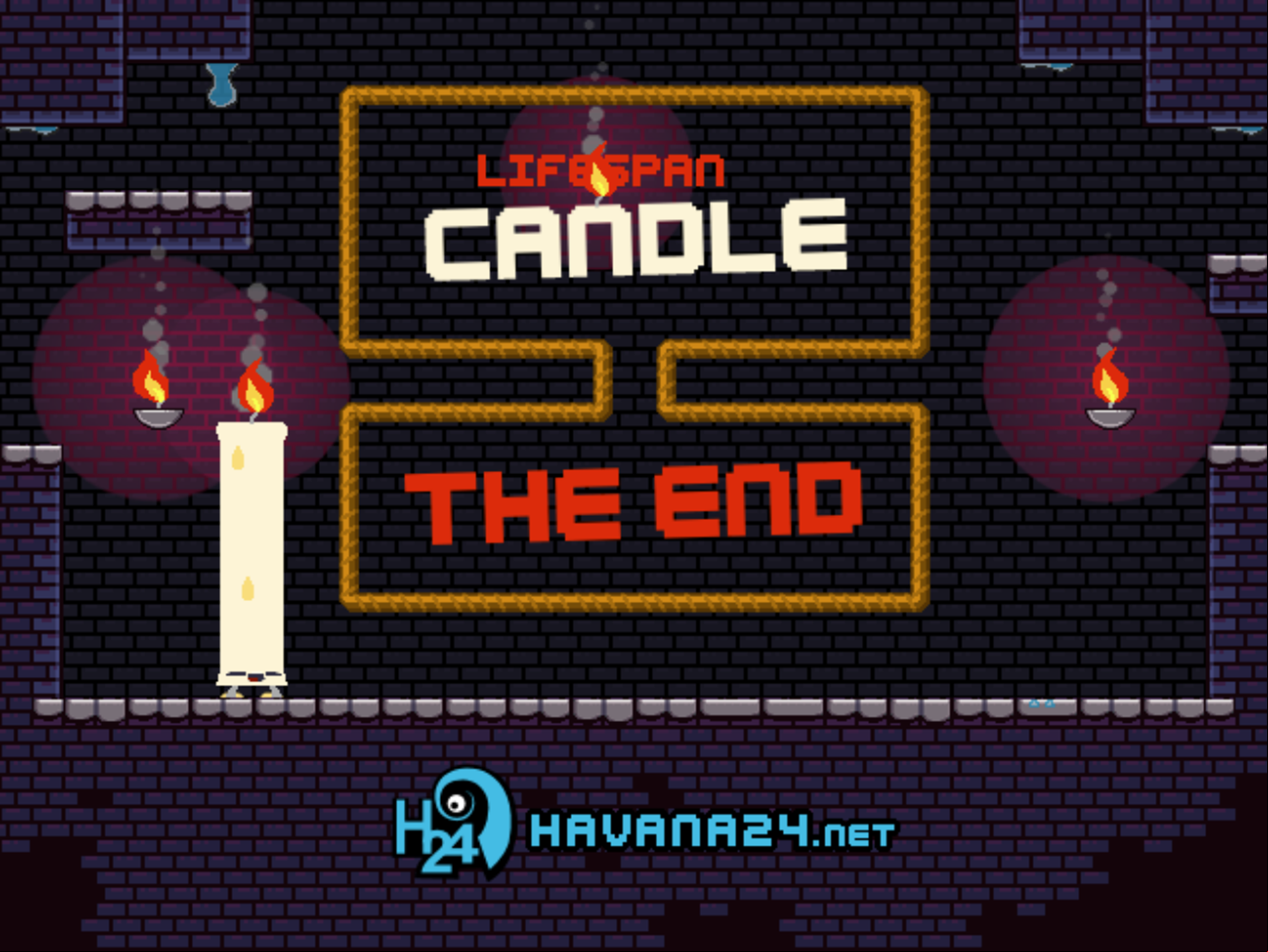 Lifespan Candle Game Beat Screen Screenshot.
