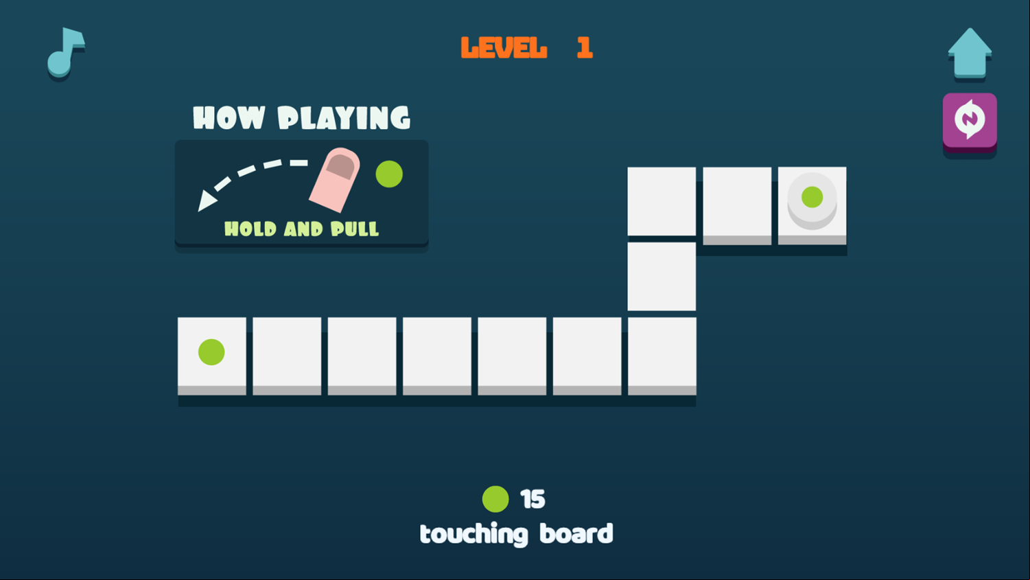 Line Road Game Level Start Screenshot.