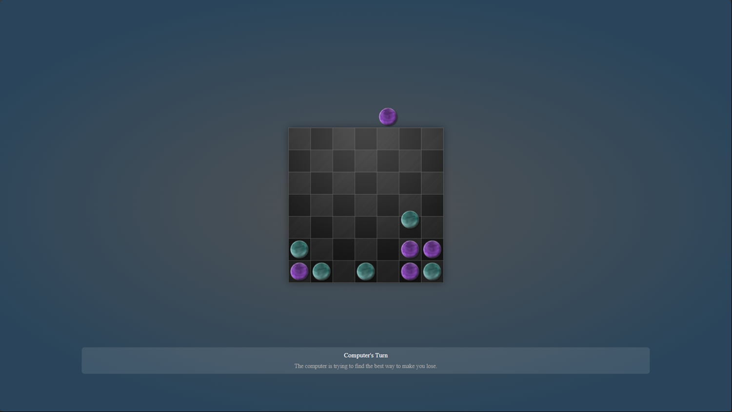 Link 4 Game Play Screenshot.