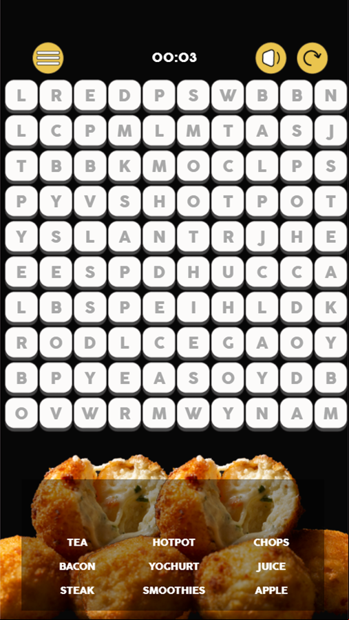 Looking For The Words Game Screenshot.