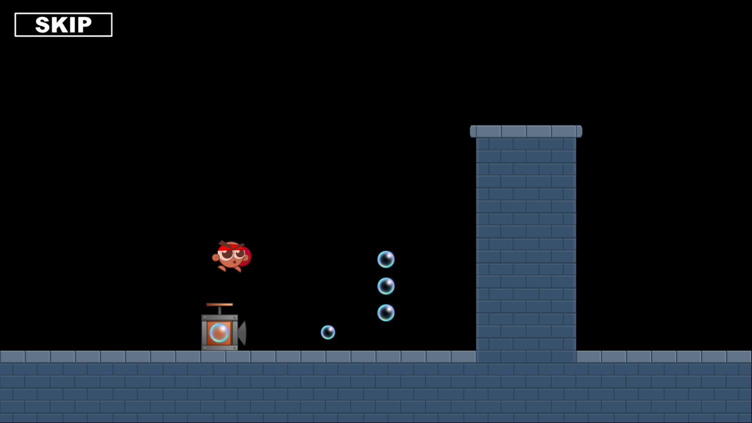 Lost Glider Game Jump On Bubbles Screenshot.