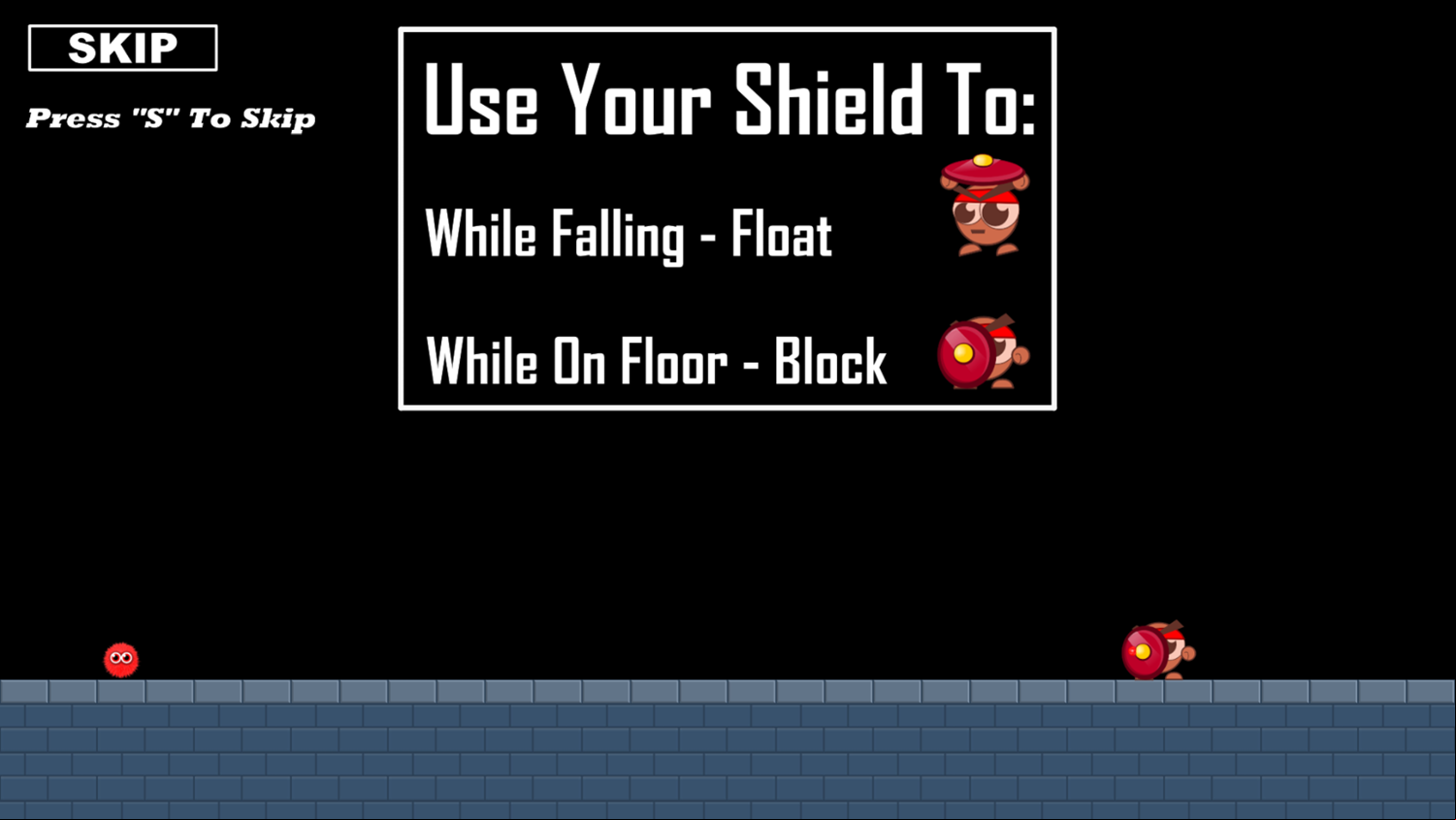 Lost Glider Game Use Shield Screenshot.