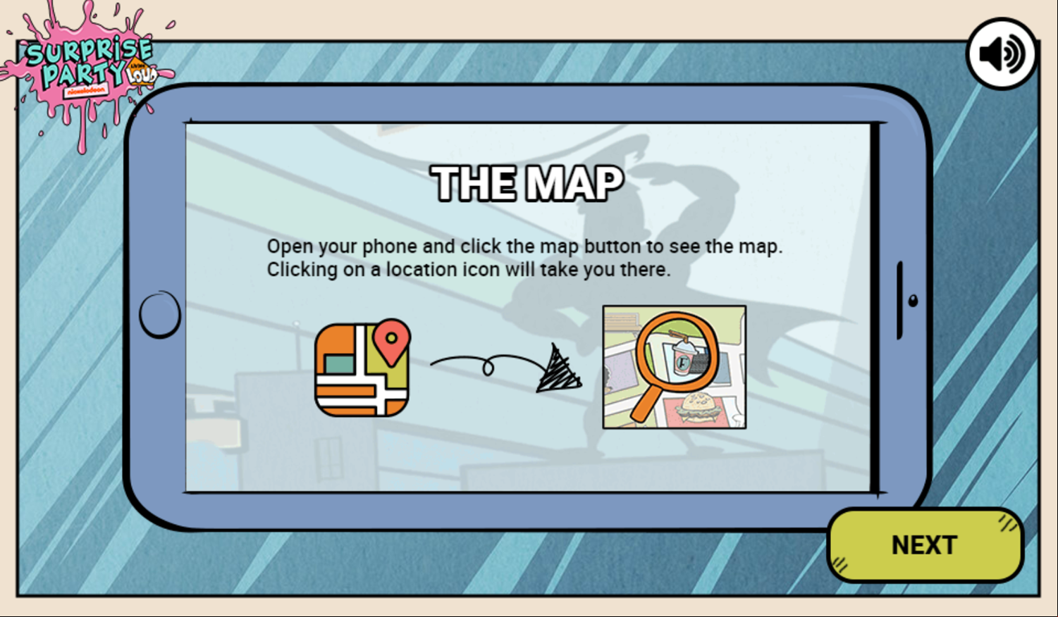 Loud House Surprise Party Game Extra Tips Screenshot.