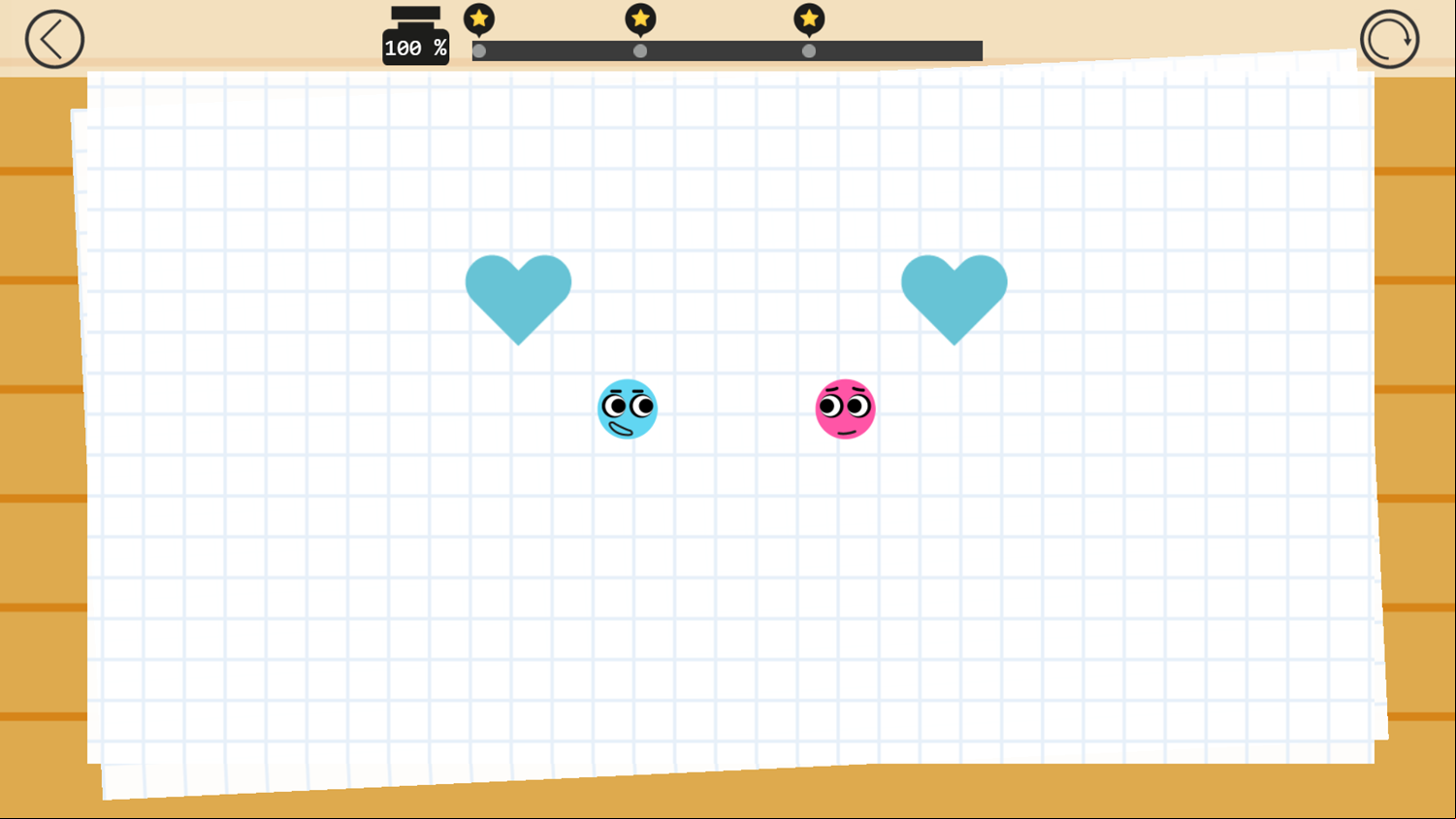 Love Balls Game Level Progress Screenshot.