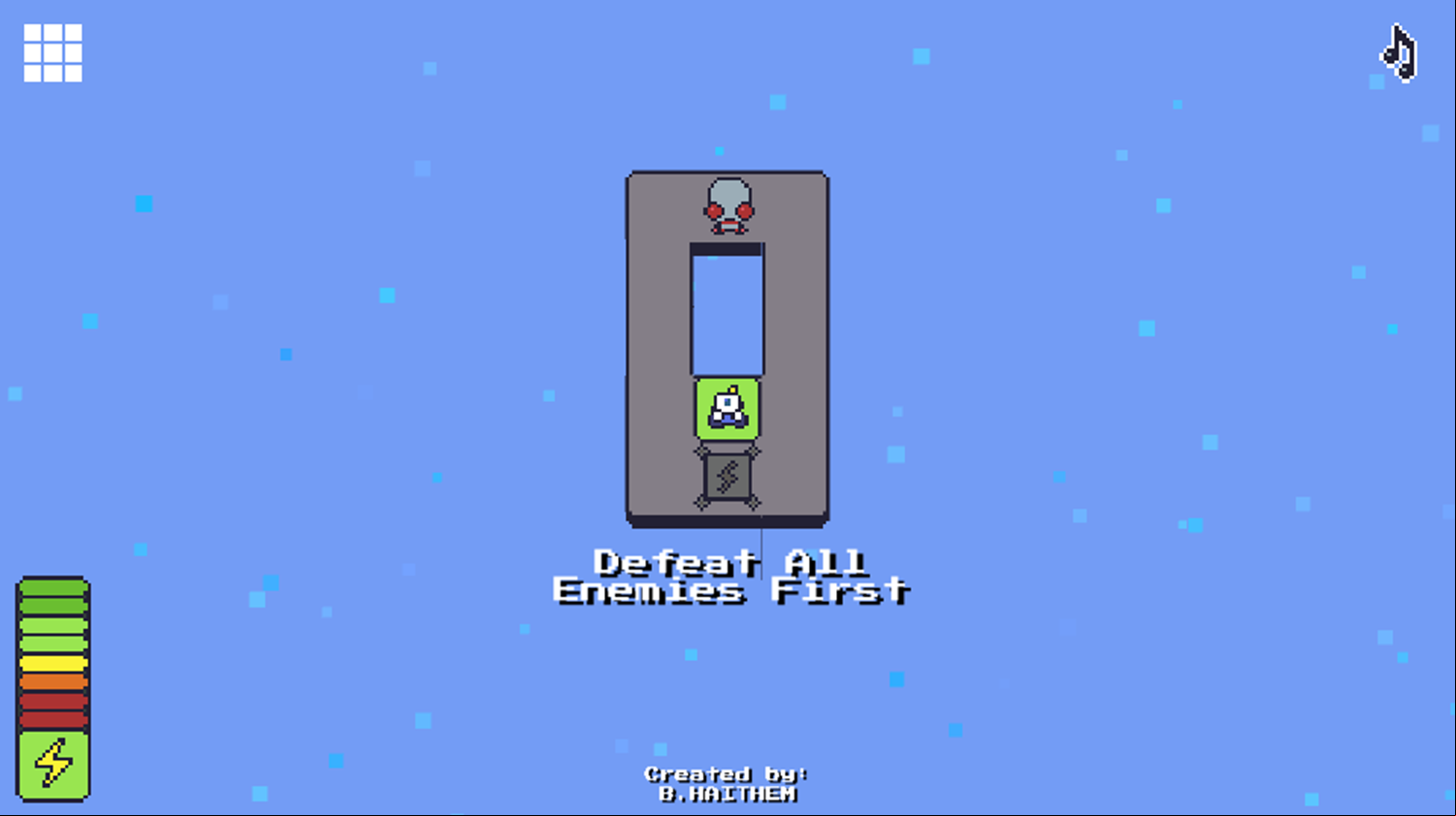 Low Energy Game Defeat Enemies First Screenshot.