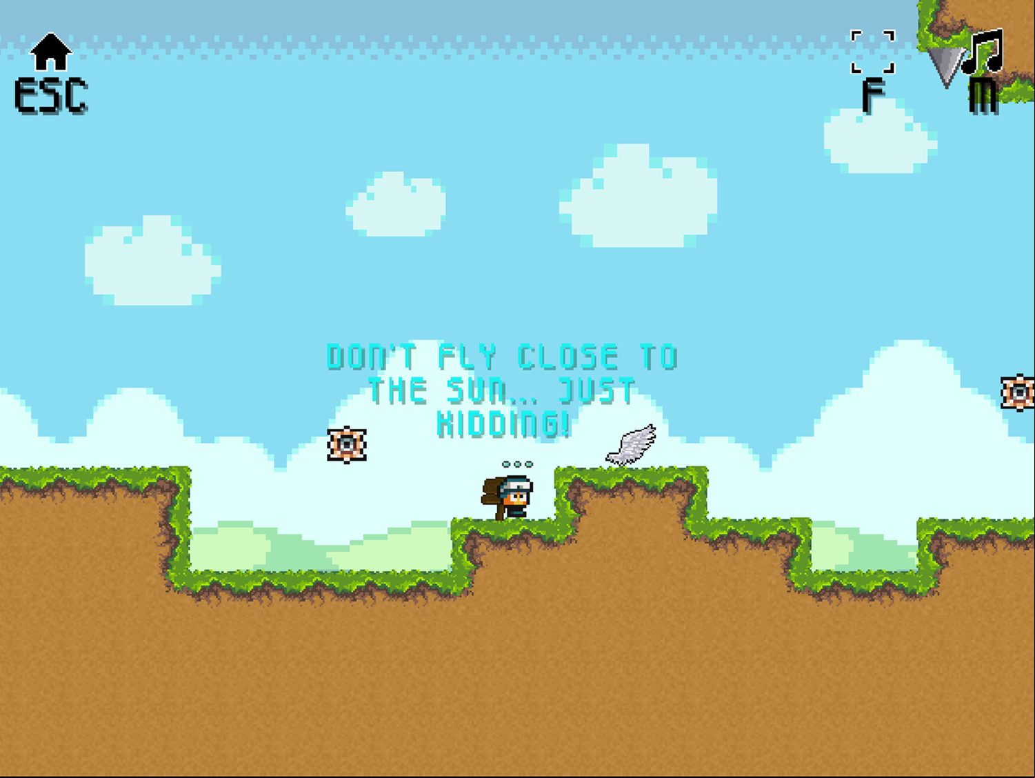 Low's Adventures 3 Game Fly With Wings Screenshot.