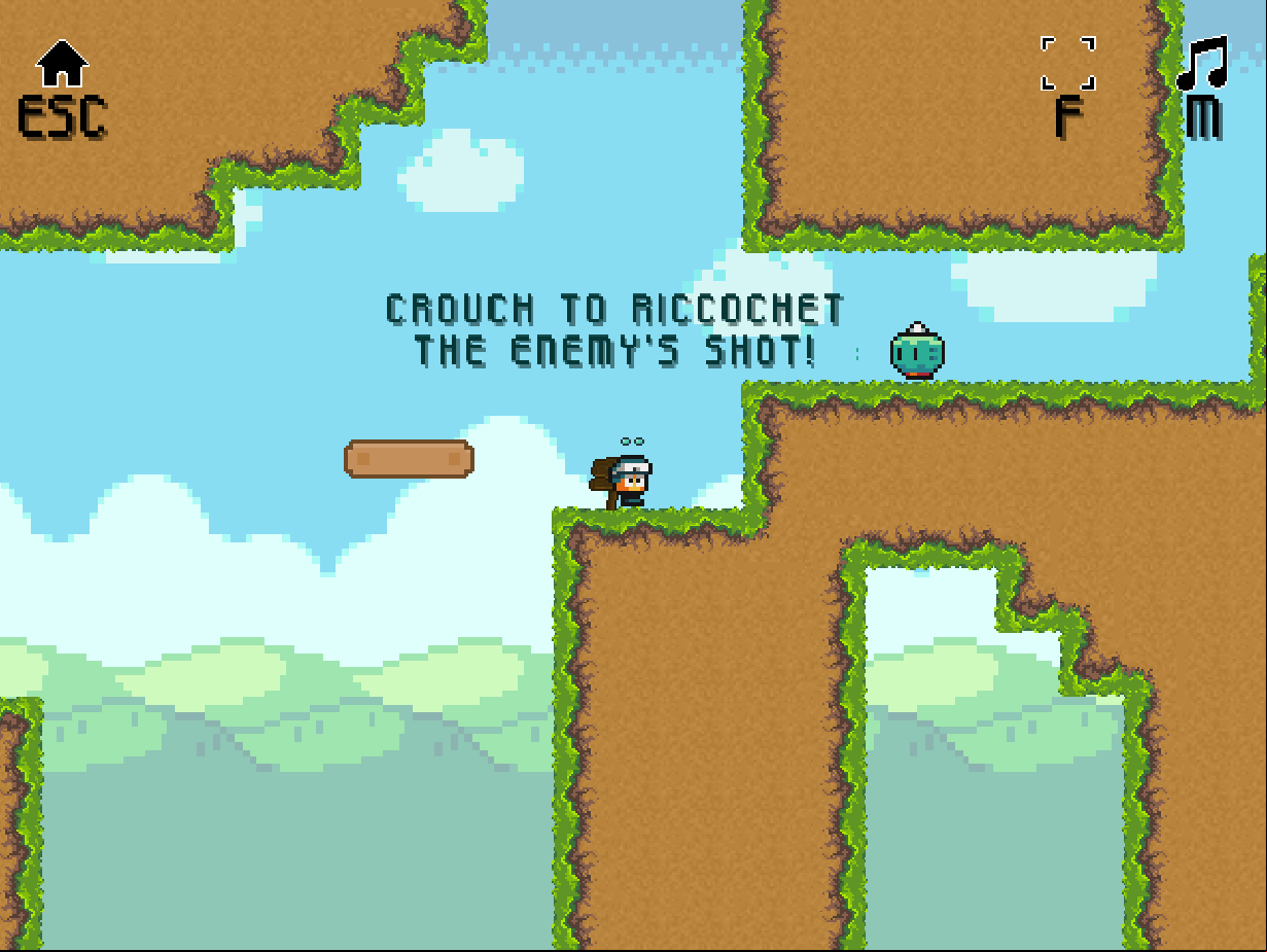 Low's Adventures 3 Game Ricochet Enemy Shots Screenshot.