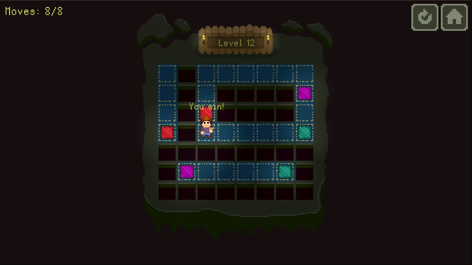 Luman Game Level Complete Screen Screenshot.