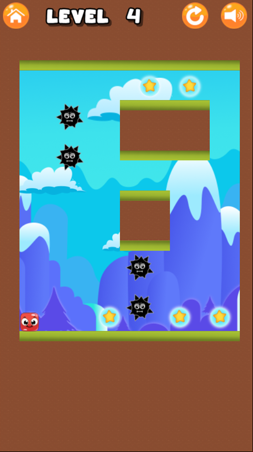 Lupi Square Game Level With Enemies Screenshot.