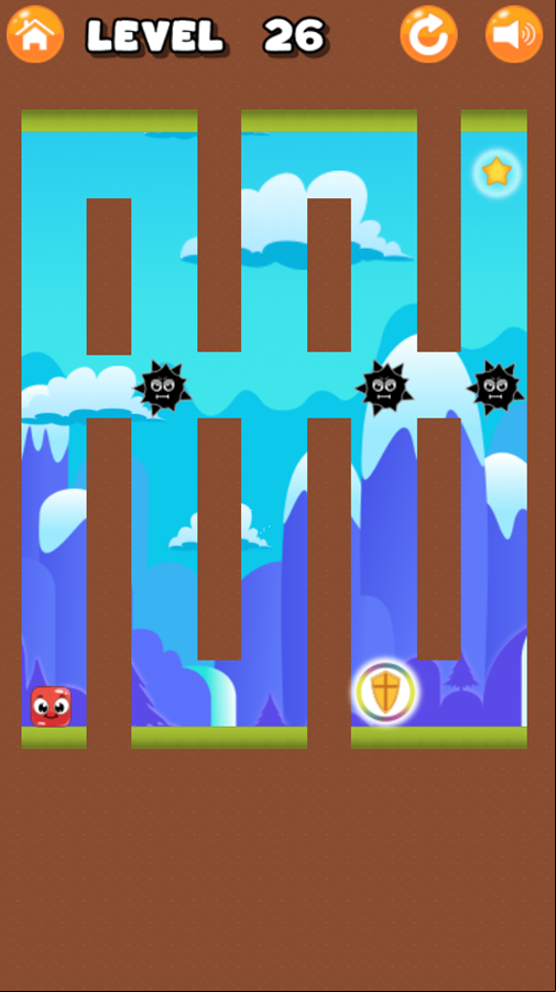 Lupi Square Game Up and Down Level Screenshot.