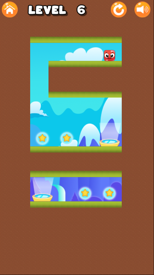 Lupi Square Game Level With Warp Portals Screenshot.