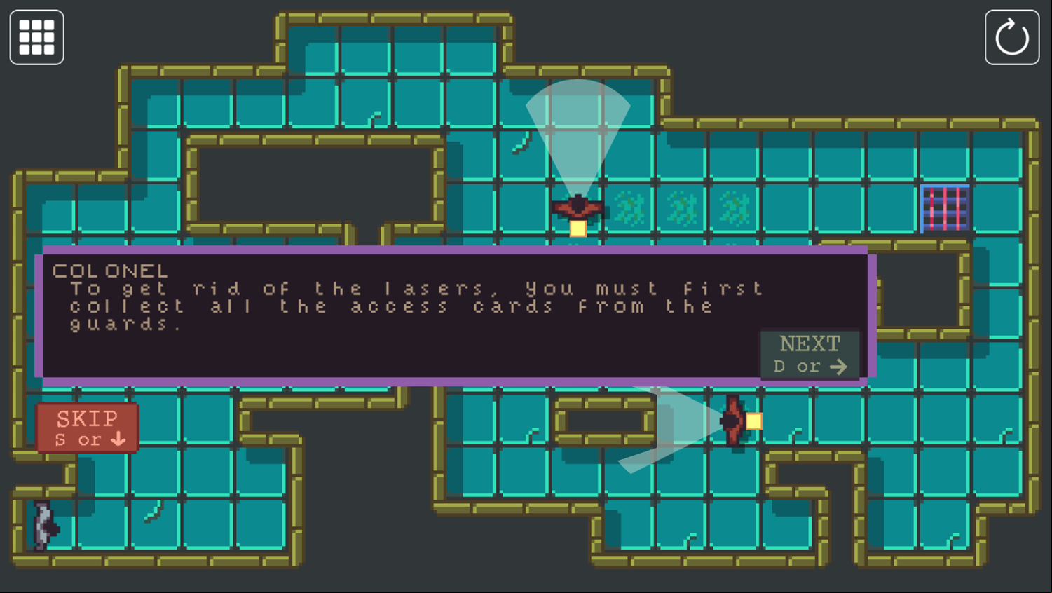 Lynx Stealth Mission Game Collect Access Cards Screenshot.