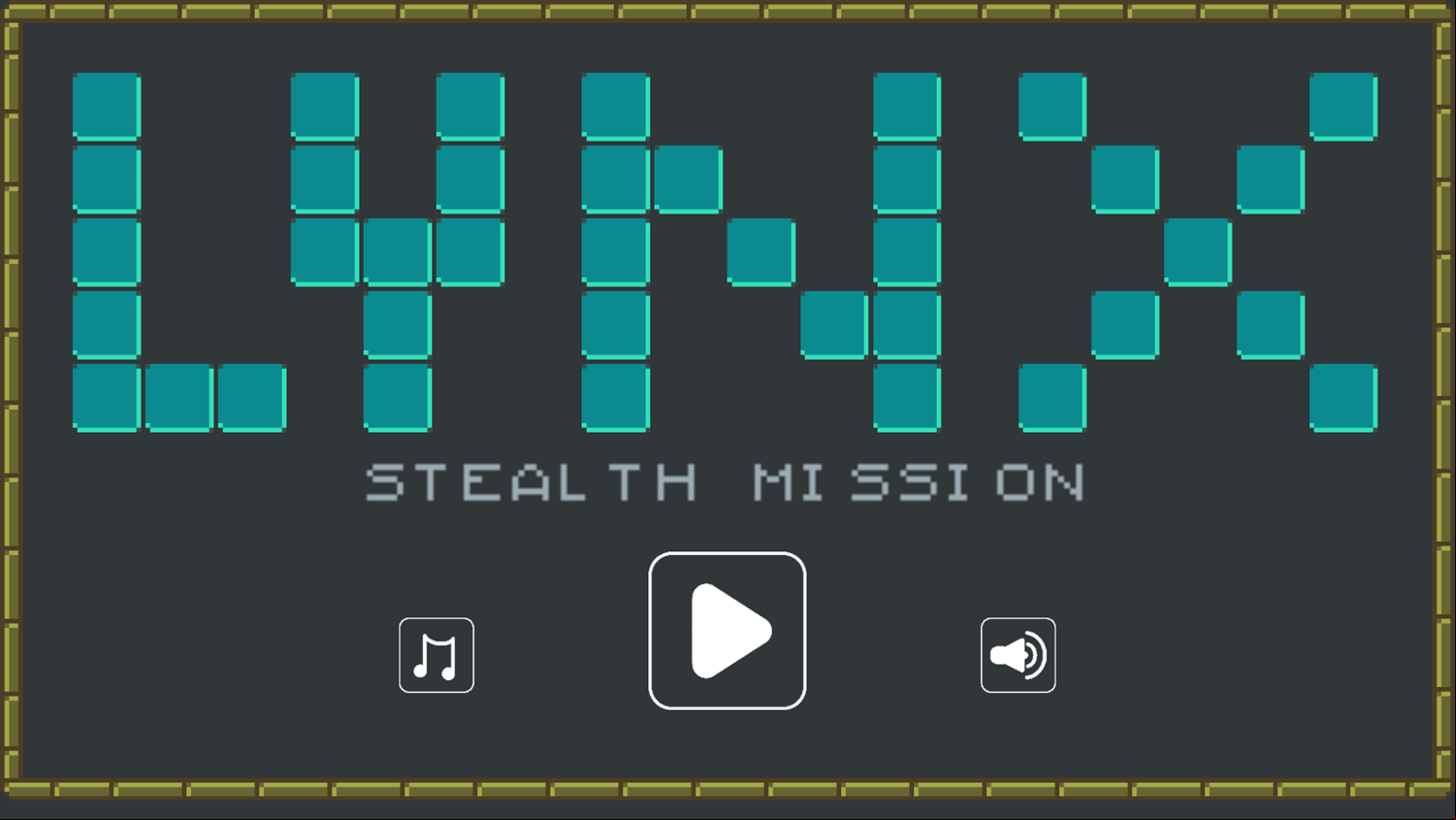 Lynx Stealth Mission Game Welcome Screen Screenshot.