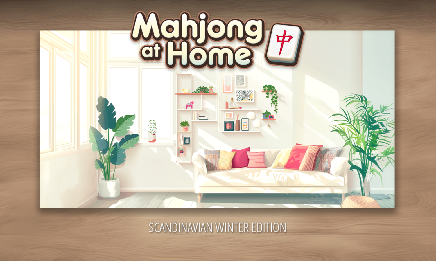 Mahjong At Home Game Welcome Screen Screenshot.