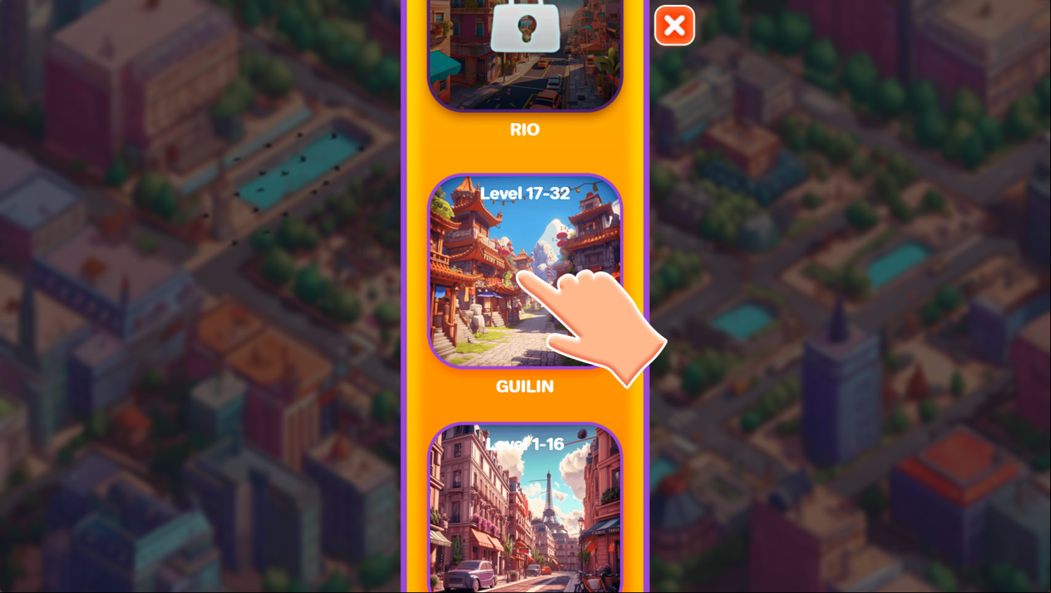 Mahjong Solitaire World Tour Game New Stage Unlocked Screenshot.