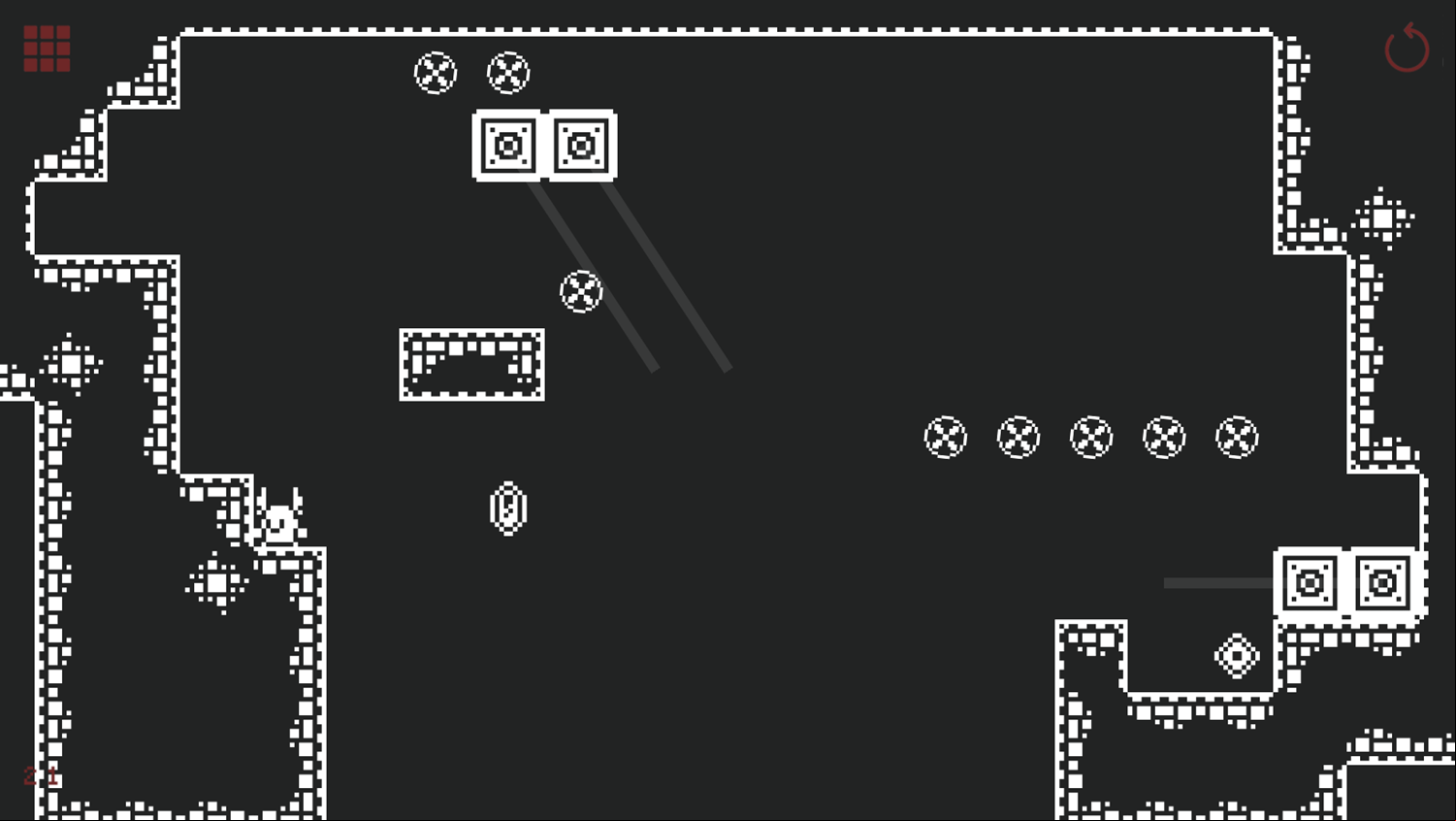 Malpek Game Final Level Keys Collected Screenshot.