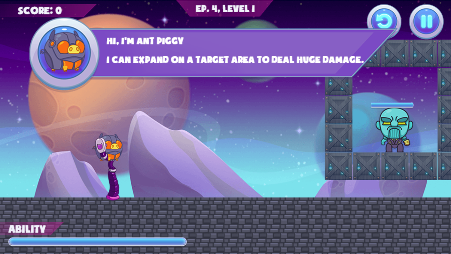 Mango Piggy Piggy Hero Game Ant Piggy Screenshot.