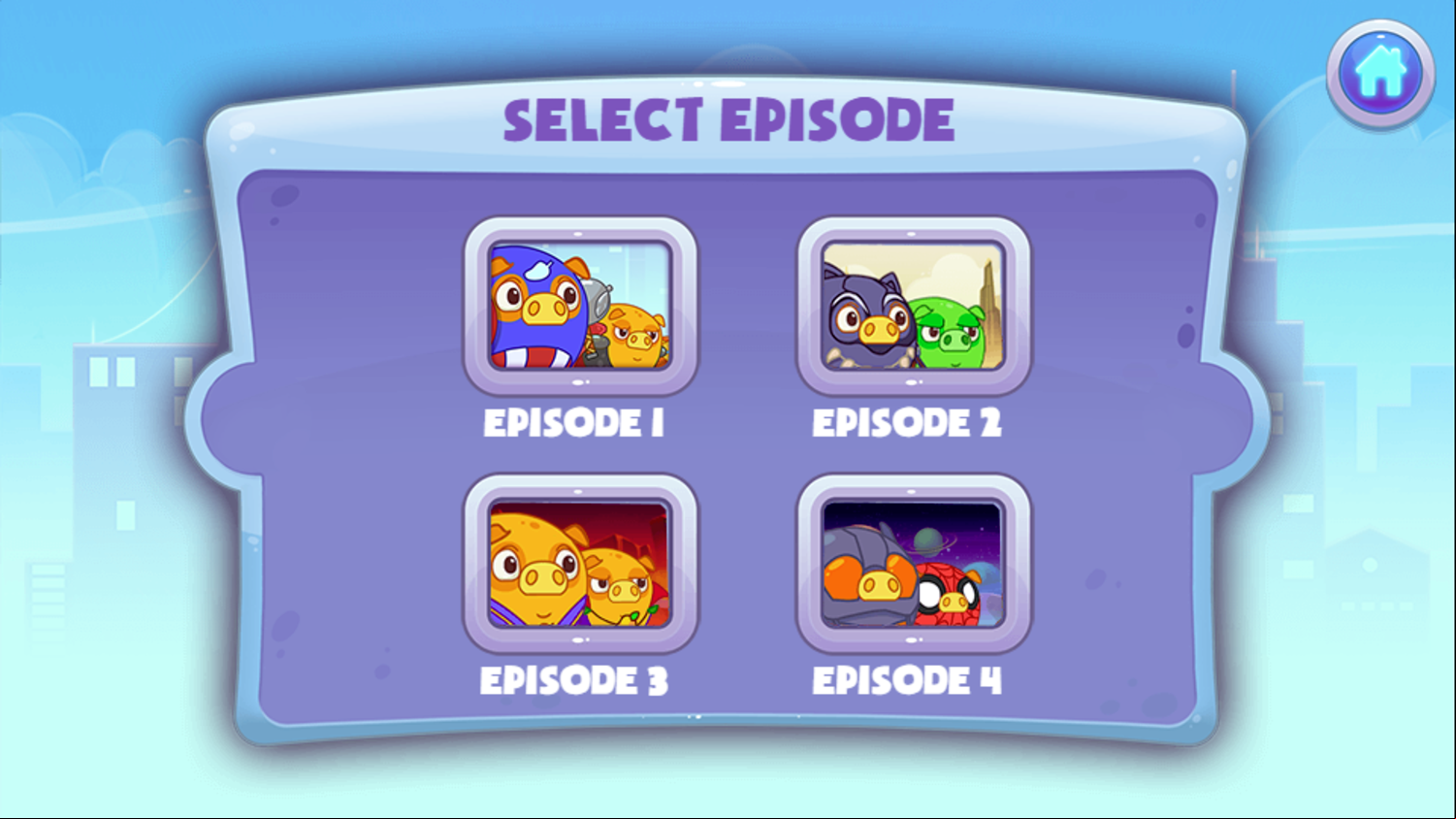 Mango Piggy Piggy Hero Game Episode Select Screen Screenshot.