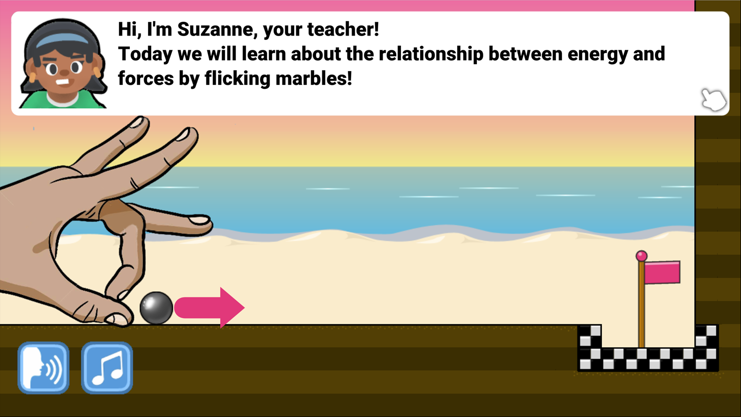 Marbles And Forces Energy and Forces Screenshot.