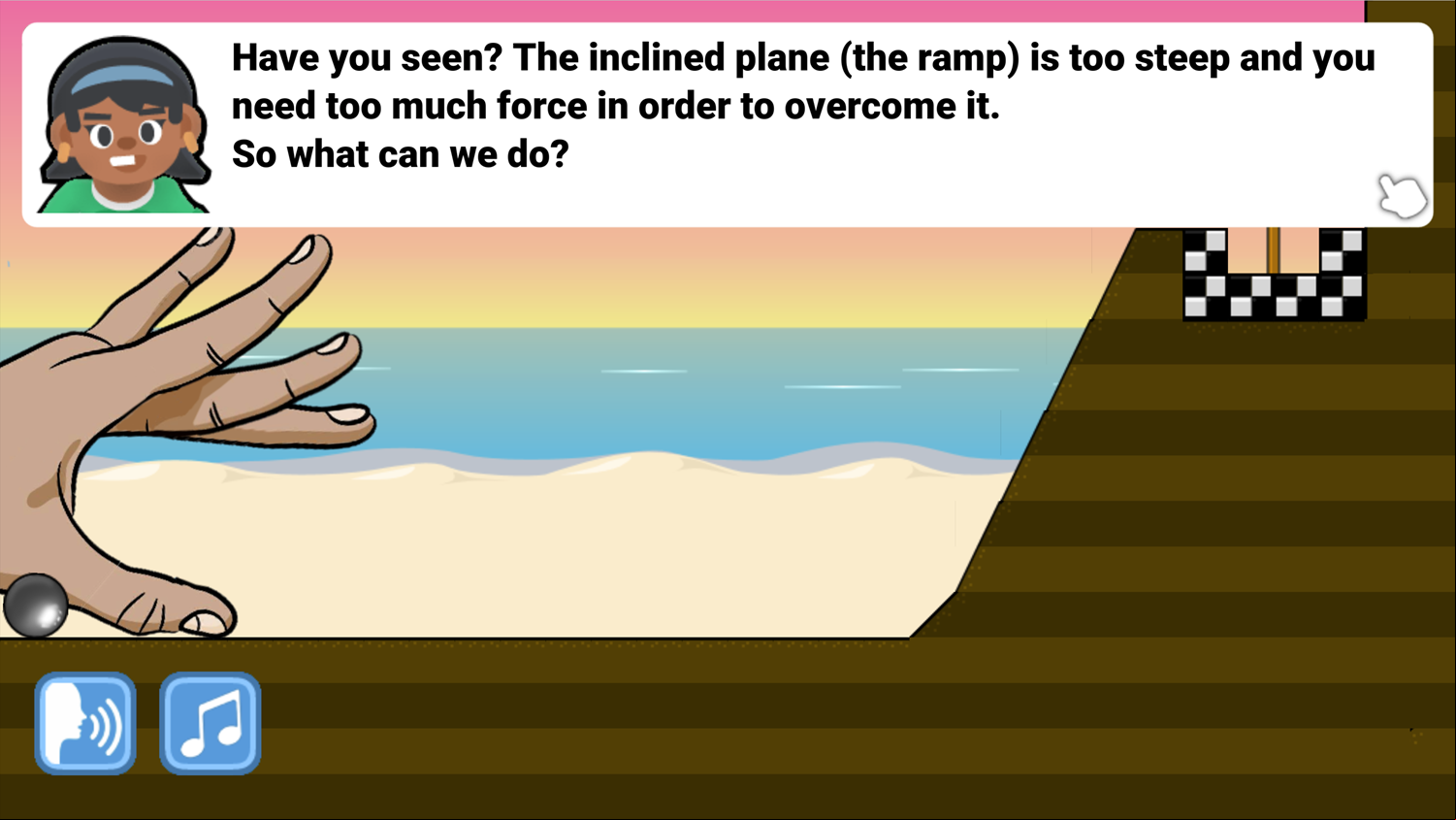 Marbles And Forces Slope too Steep Screenshot.