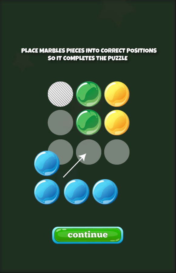 Marbles Puzzle Game How To Play Screenshot.