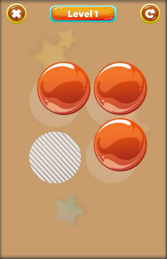 Marbles Puzzle Game Level Start Screenshot.