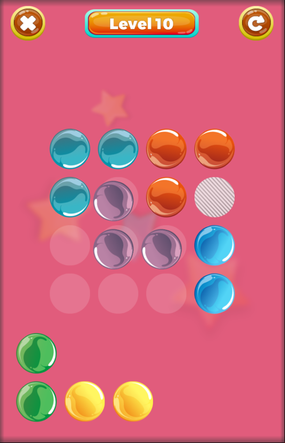 Marbles Puzzle Game Next Level Screenshot.