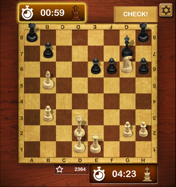 Master Chess Mid-Game Screenshot.