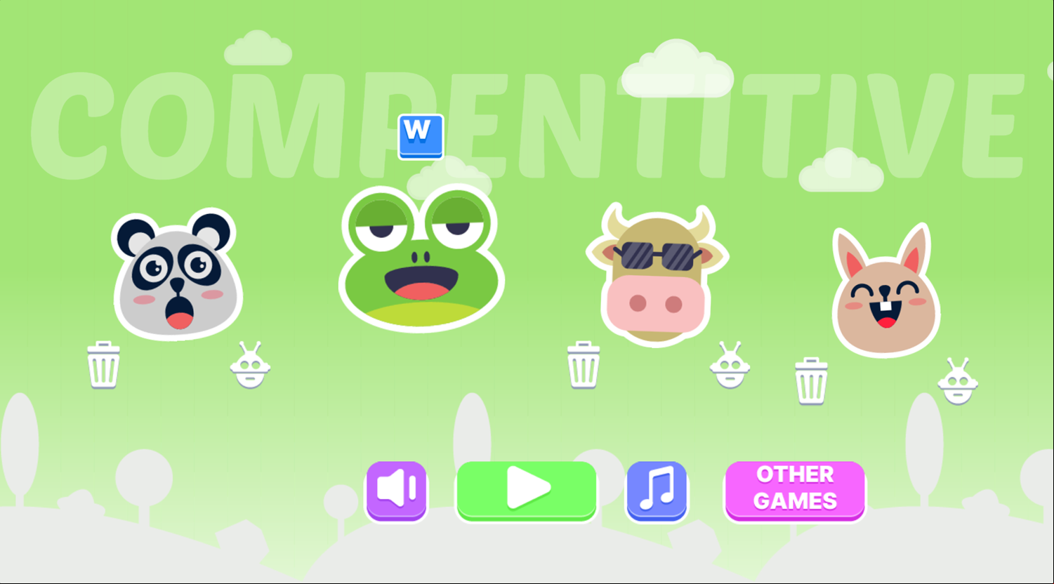 Match Color Game Welcome Screen Screenshot.