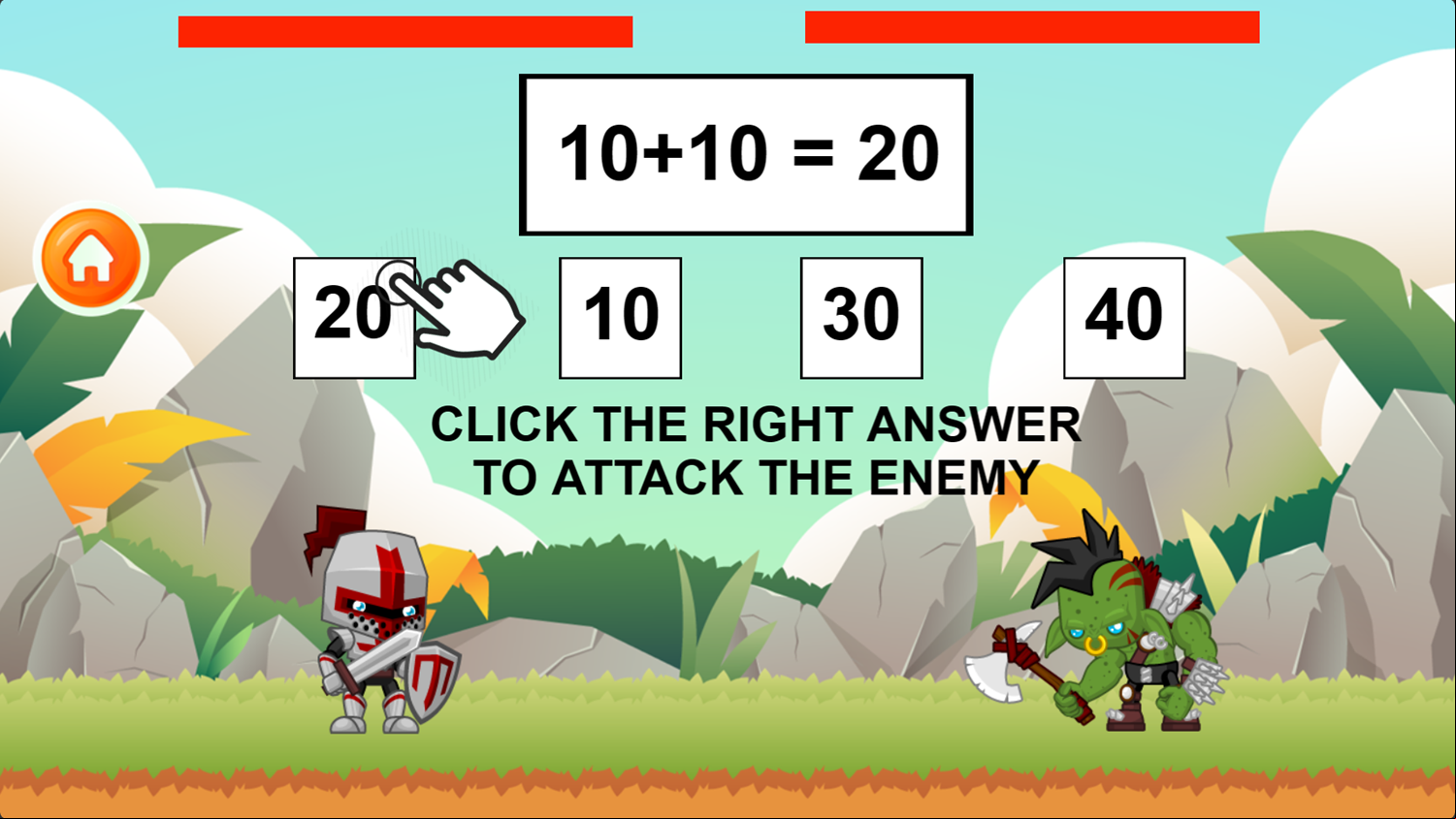 Math Battle 2 Game How To Play Screenshot.