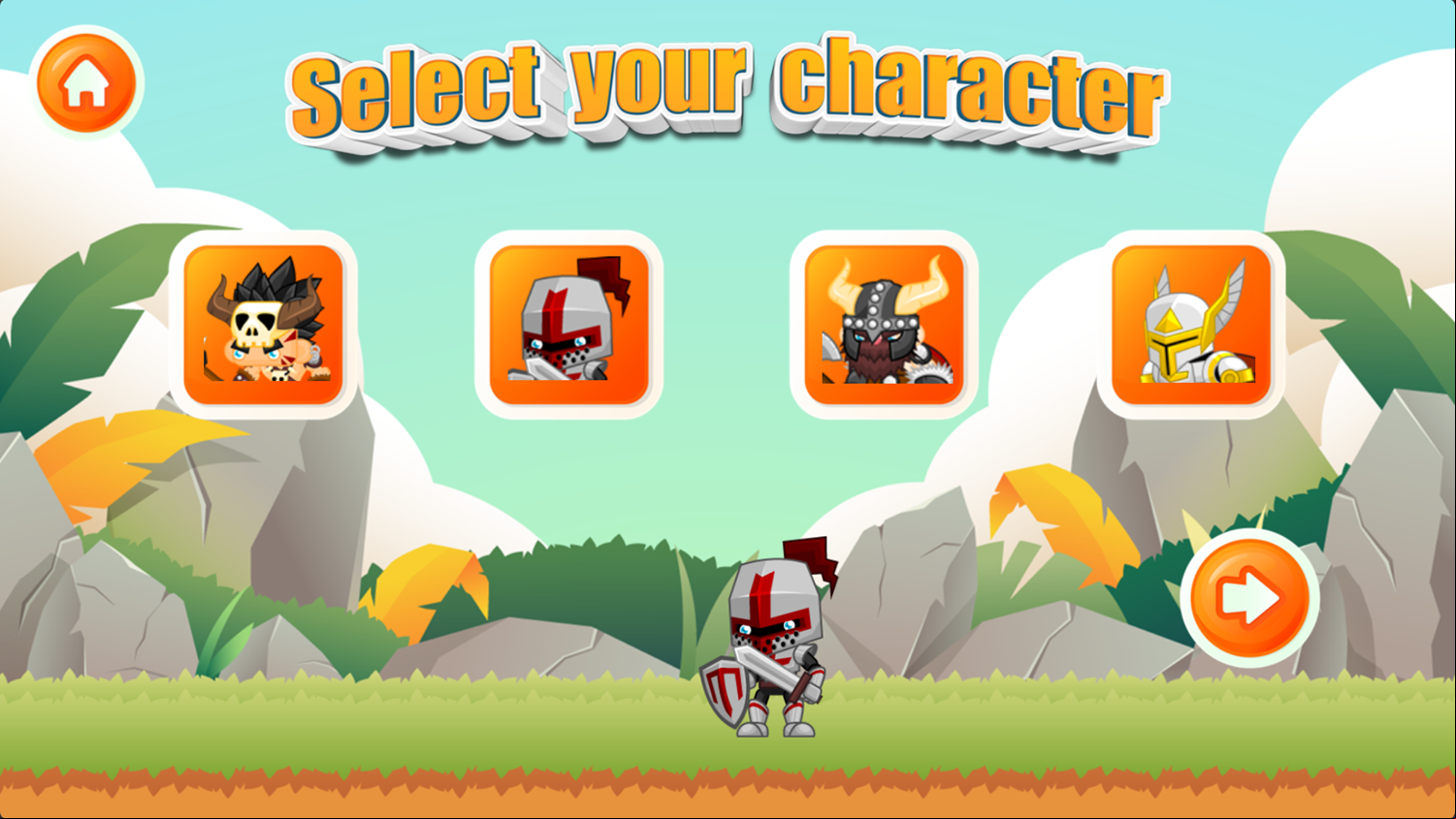 Math Battle 2 Game Select Character Screenshot.