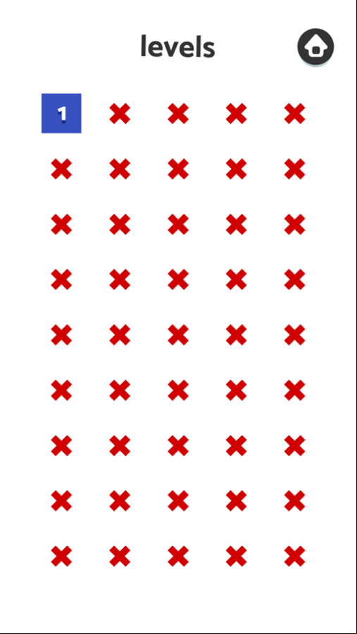 Math Game Level Select Screenshot.