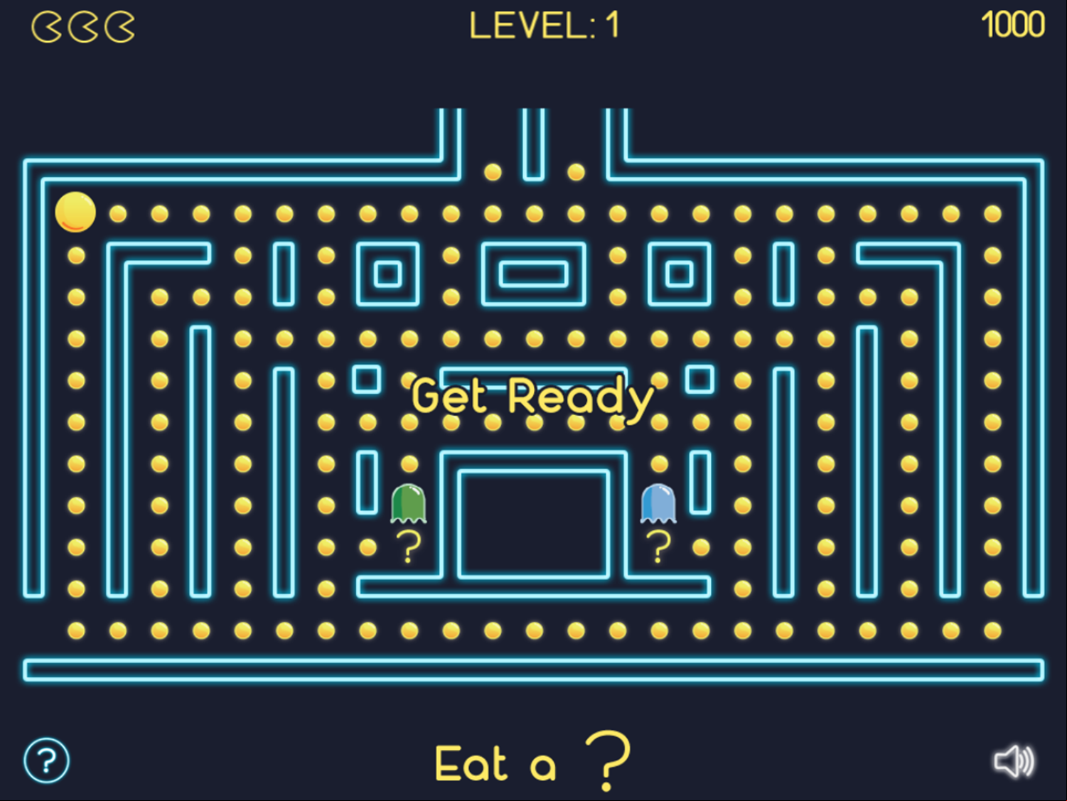 Math Man Jr Game Start Screenshot.