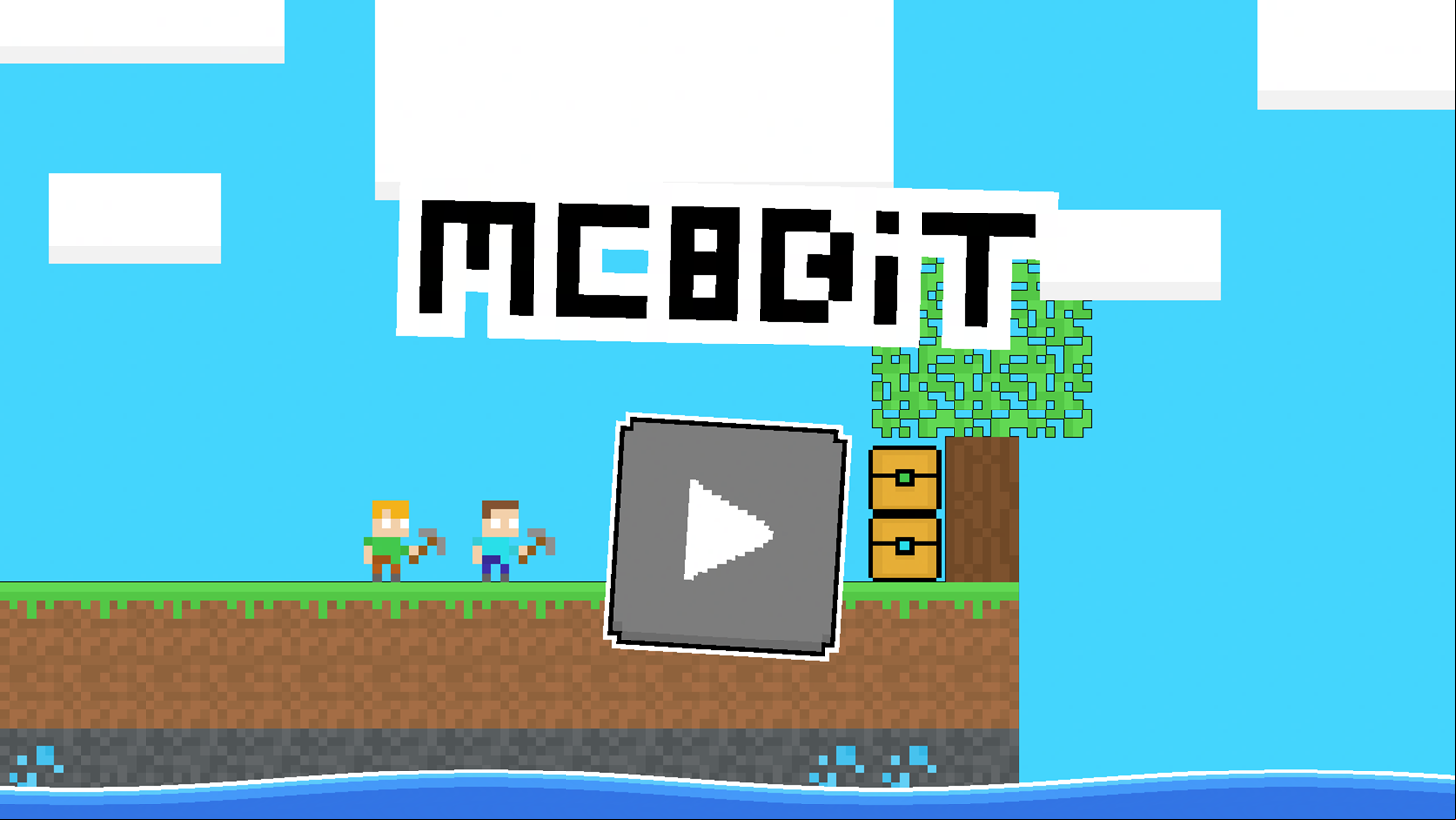 Mc8Bit Game Welcome Screen Screenshot.