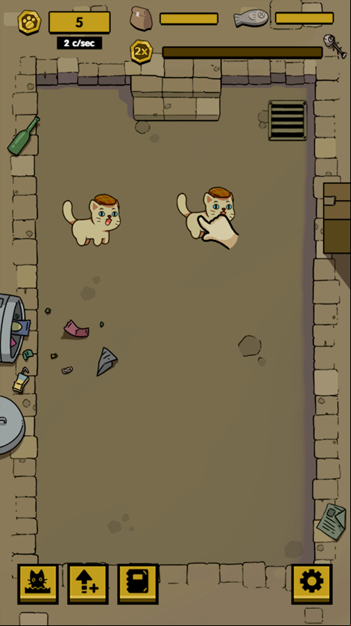 Meowfia Evolution Game Merging Cats Screenshot.