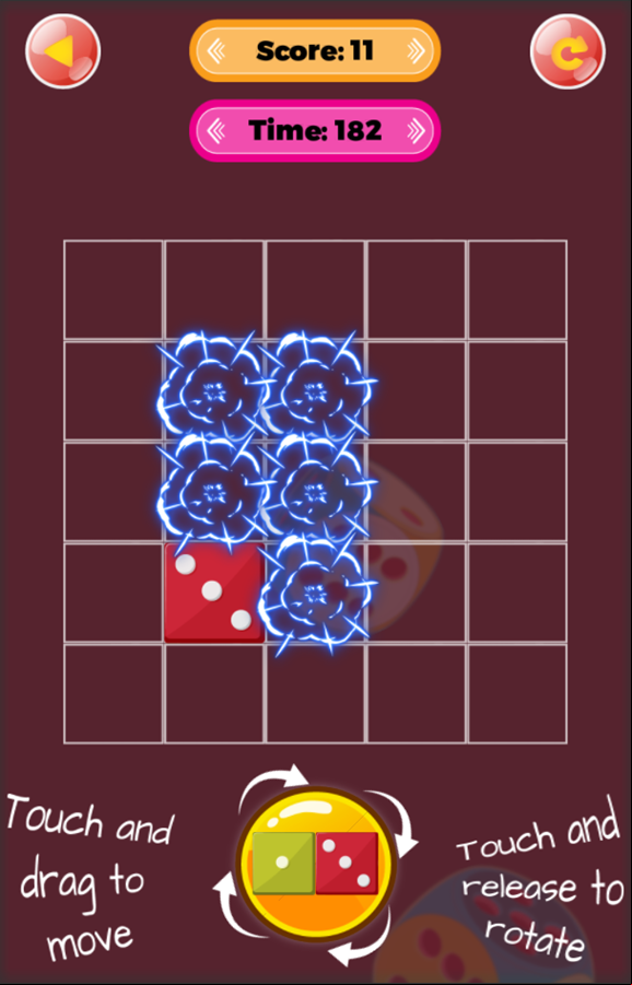 Merge Dice Game Play Screenshot.