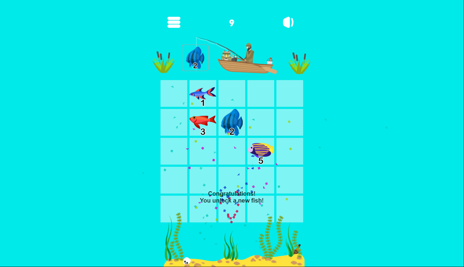 Merge Fish Game Play Screenshot.