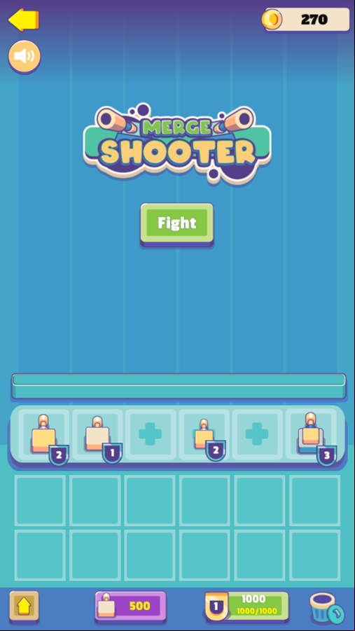 Merge Shooter Game Deploy Units Screenshot.