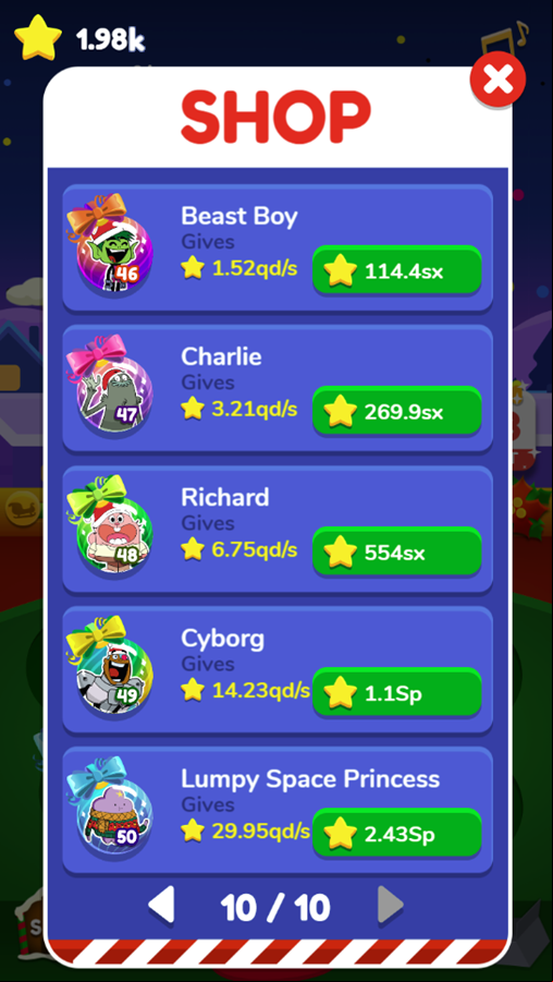 Merry Merging Christmas Game All Bought Screenshot.