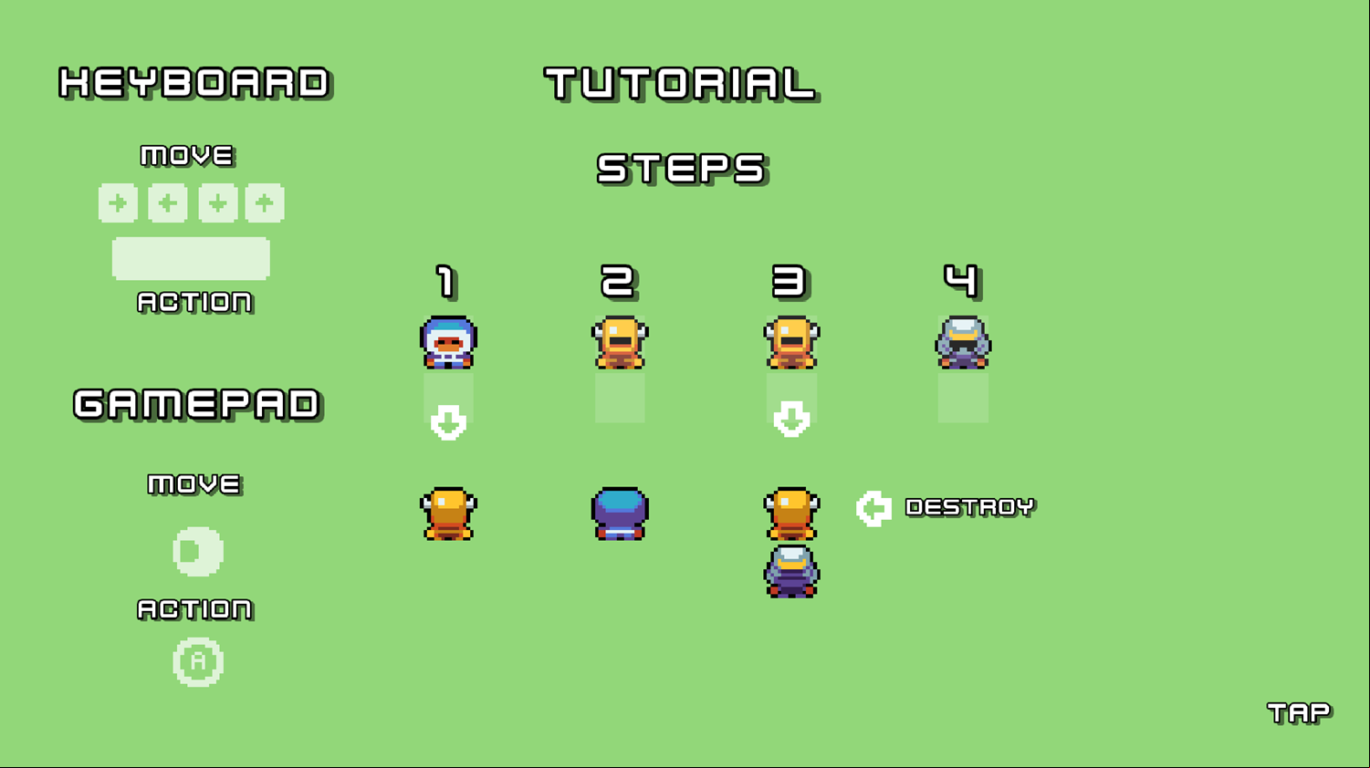 Metamorphosis Survivor Game Tutorial Screenshot.